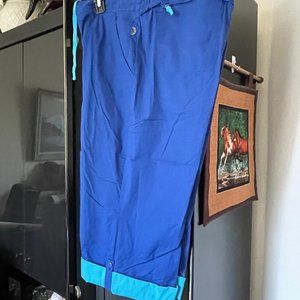 NWT Royal Blue Danskin Capri Pants-Large 12-14